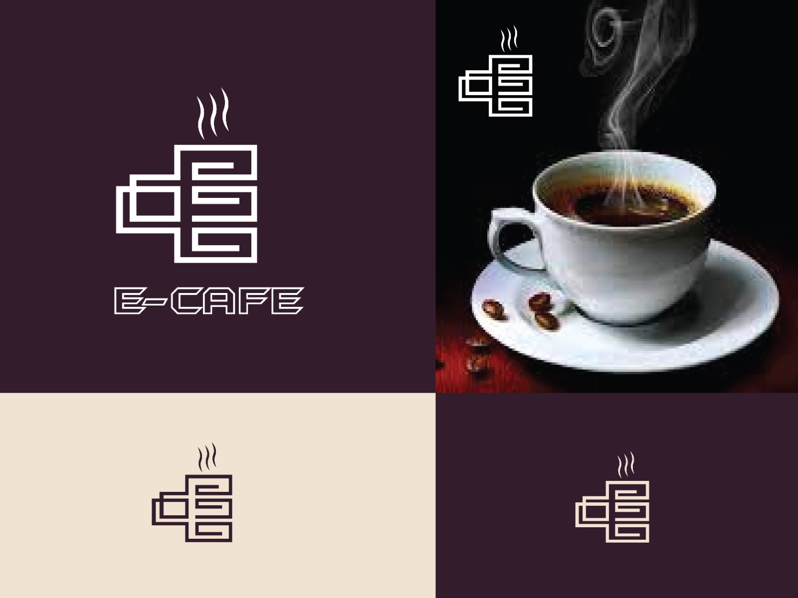 Brown Computer Internet Cafe Mug Logo | BrandCrowd Logo Maker