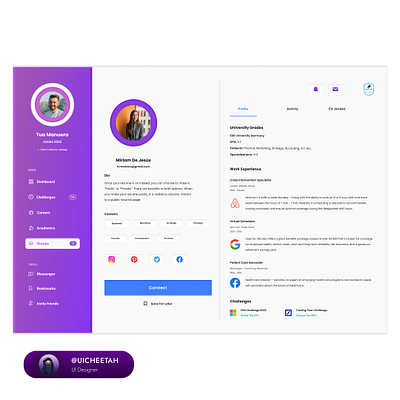 Dashboard purple 2d design web ui students university app design branding dashboard design education figma illustration learning dashboards logo pink purple students ui ui ux user interface ux web website design