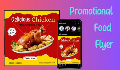 Promotional Food Flyer ads design ads poster banner design billboard design flyer design food flyer graphic design