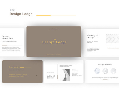 The Design Lodge asthetic figma figma design figma mockup pitch deck powerpoint ppt presentation presentation mockup slide design