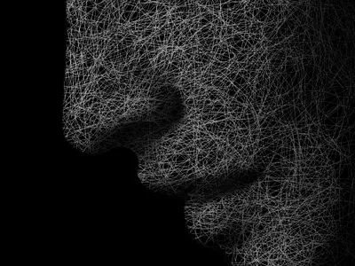 Stroke portrait effect design graphic design illustration vector