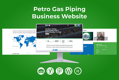 Petro Gas Piping Business Website attractive website business website graphic design landing page responsive website web design website design