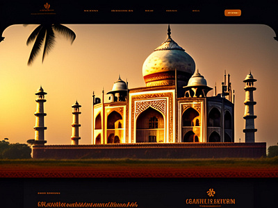Beautiful landing page for steampunk travel to india website 3d animation app branding design graphic design illustration logo motion graphics ui ux uxui vector