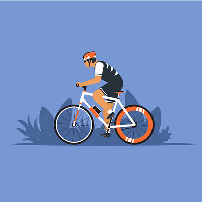 Cycling 2dcharacter 2dillustration animation animationcharacter art cartoonillustration character design illustration