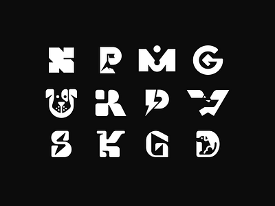 Letter logos black brand branding design elegant graphic design letter logo logo design logotype mark minimalism minimalistic modern monochrome sign white