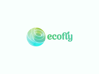 Ecofly Logo 3d e logo 3d logo 3d logo designer brand identity brand visual identity branding design designer e ecofly india lalit logo logo design logo designer logo maker nature care print typography