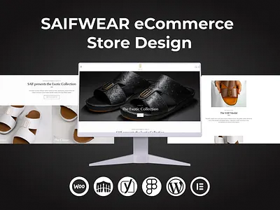 SAIFWEAR eCommerce Store Design attractive website business website design graphic design landing page responsive website web design website design