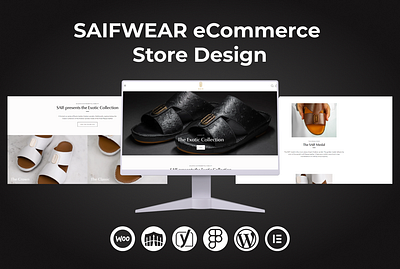 SAIFWEAR eCommerce Store Design attractive website business website design graphic design landing page responsive website web design website design