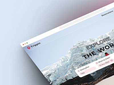 Trippin - Travel Agency Site agency app branding business graphic design tour travel ui ux