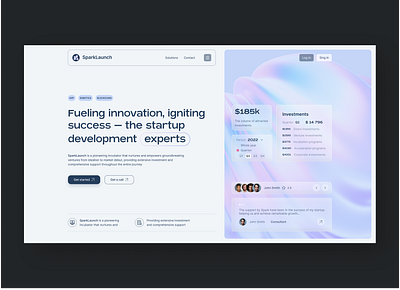 SpatkLaunch the Startup Development design development figma interface startup ui website