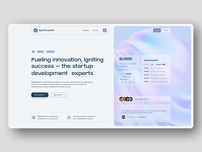SpatkLaunch the Startup Development design development figma interface startup ui website