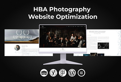 HBA Photography Website Optimization attractive website business website design graphic design landing page responsive website web design website design