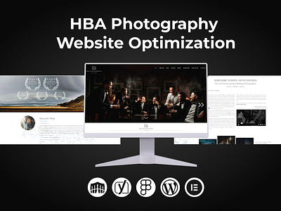 HBA Photography Website Optimization attractive website business website design graphic design landing page responsive website web design website design