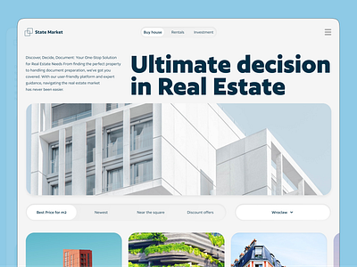 State Market - Real Estate marketplace design marketplace real estate ui ux web