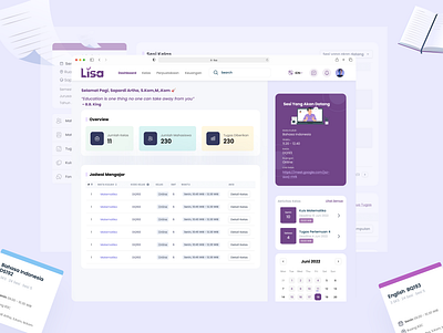 LISA - Education Platform Dashboard