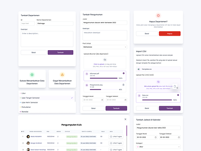 Modal Box Dashboard Components