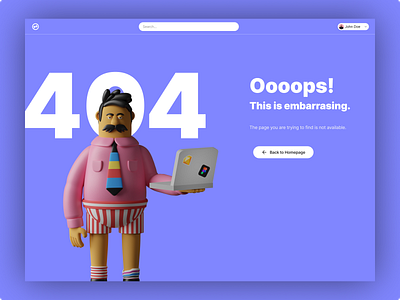 404 Page 404 404 page dailyui