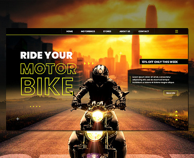 Ride your bike branding dailyui design designs graphic design graphicdesign landing page ui
