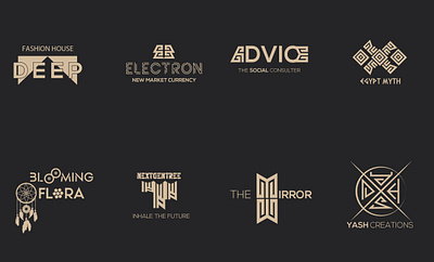 modern and minimalist logo designs 3d app branding design graphic design illustration logo typography ui ux vector