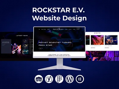 ROCKSTAR E.V. Website Design attractive website business website graphic design landing page responsive website web design website design