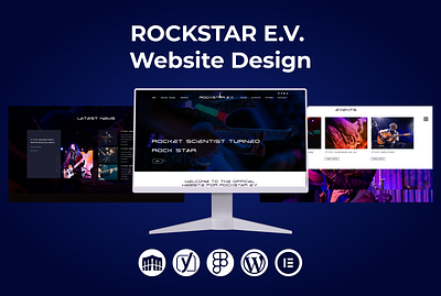 ROCKSTAR E.V. Website Design attractive website business website graphic design landing page responsive website web design website design