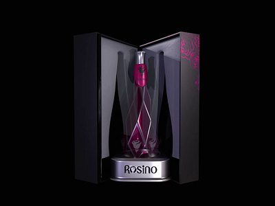 "Rosino" 3D packaging 3d 3d modeling 3d simulation blender package packaging rosion