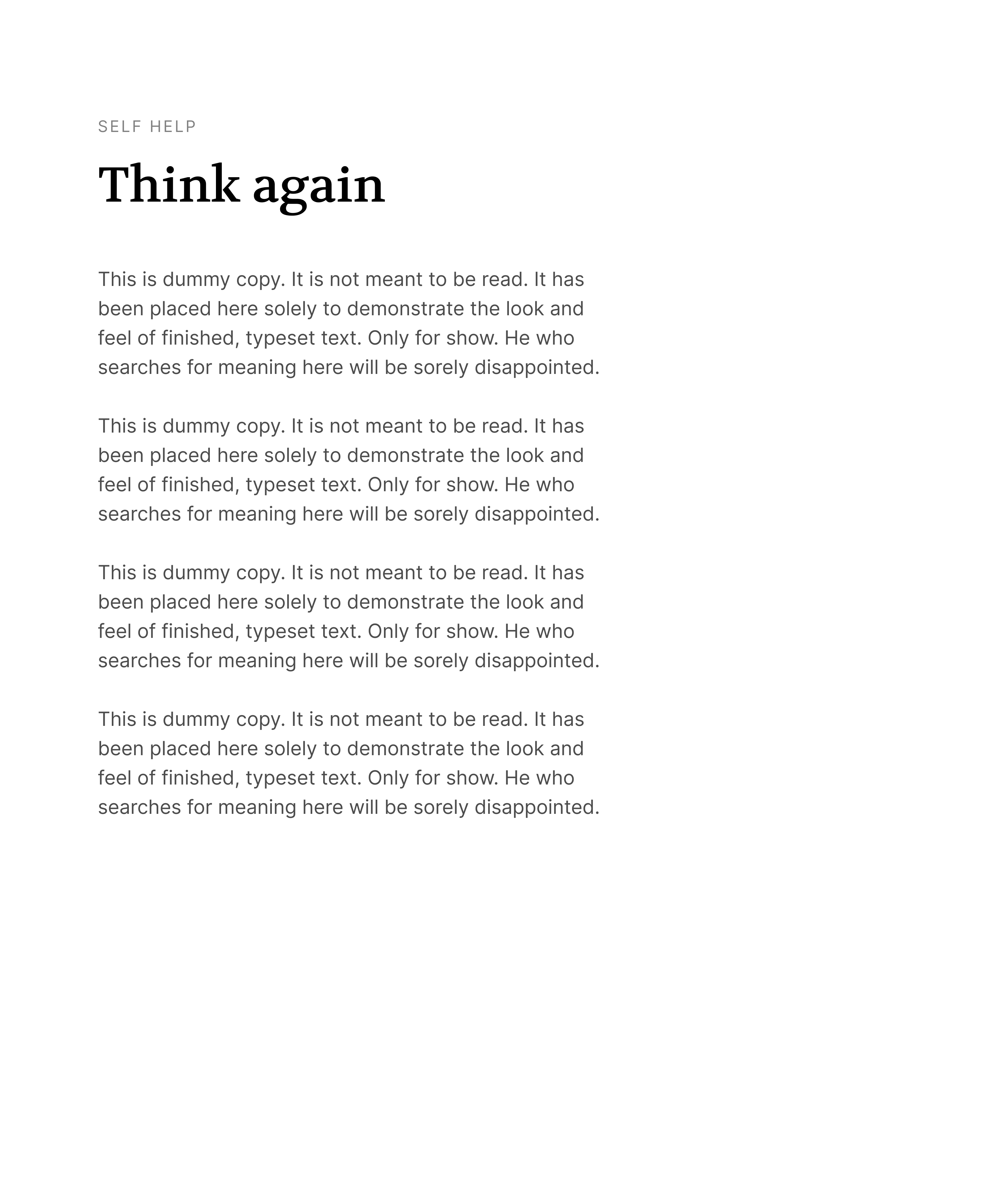 Title and Body Copy design mobile app ui ux