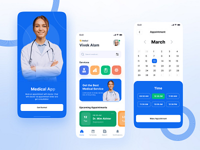 Healthcare app - Mobile app app design