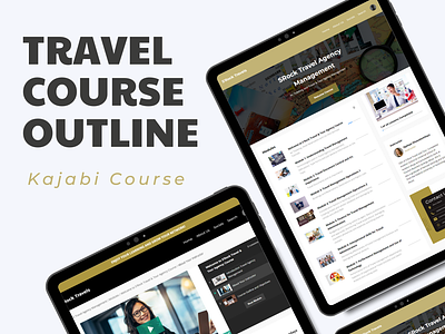 Travel Online Course Outline aesthetic design automations brandboard canva captivatingdesign courseoutline flaticons gohighlevel highconversion integration kajabi landing page kajabionlinecourse mighty network photoshop teachable thinkific travel tour travel agency travel course travel related