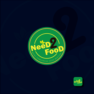 Need2Food Logo Design banner branding design e commerce graphic design illustration logo marketing vector