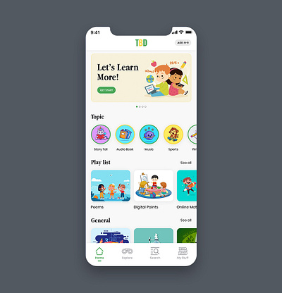 Young Children Education Colorful App abc app app design design designs education education app ios kid kid books kid edcation kids learning mobile story tell ui uidesign uidesigns uiux ux