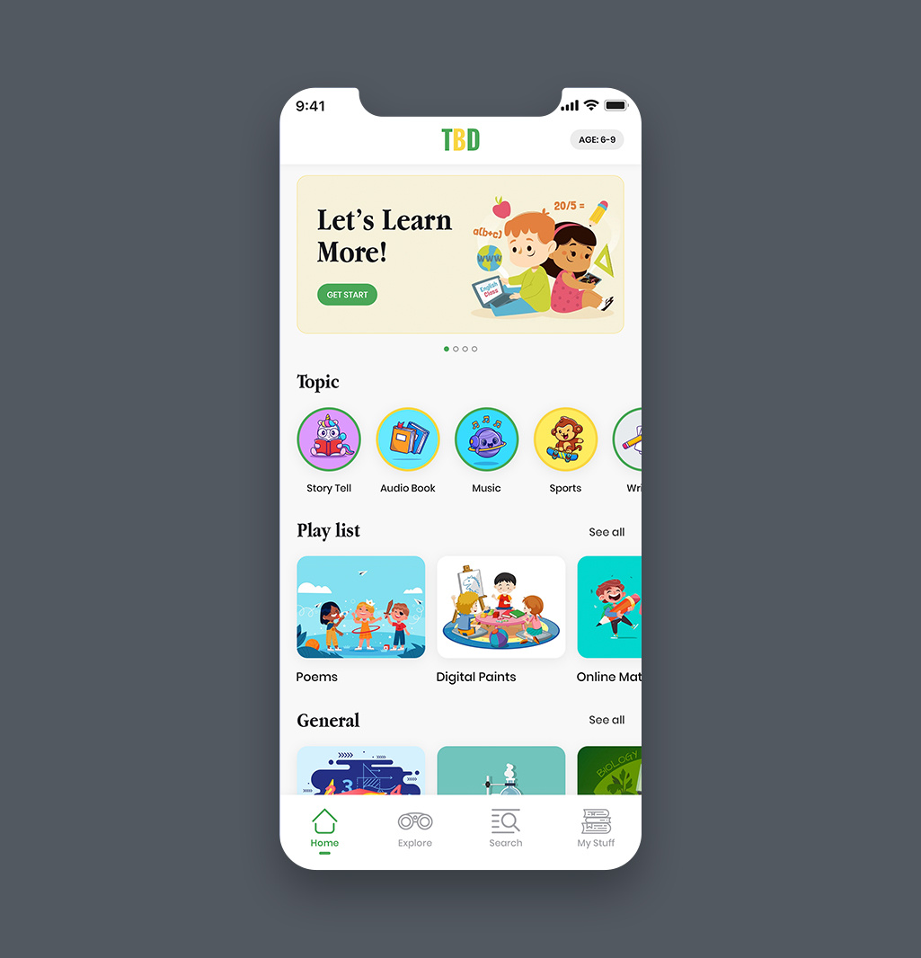 Example of Modern App UI Screen (Light & Dark Mode)