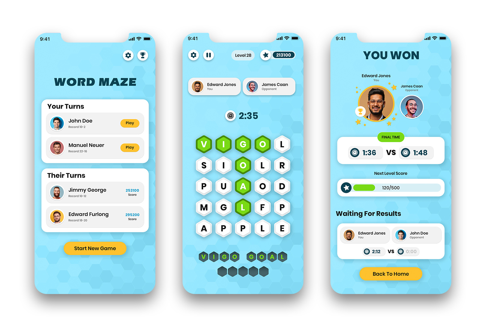 Word Game App by Ogma Conceptions on Dribbble