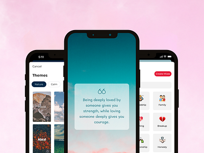 Romantify - Daily Love Quotes app designing design graphic design ui user interface ux