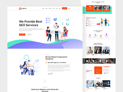 Digital Agency Website Home Page landing page