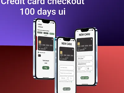 credit card checkout page #100 days ui challenge 100 days ui challenge graphic design motion graphics ui