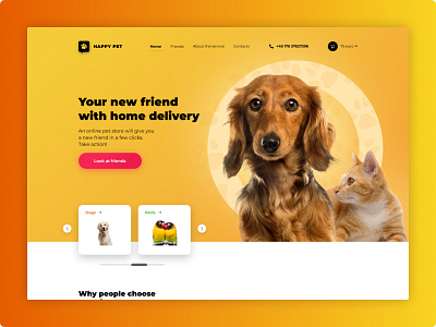 Pet Selling app branding design graphic design minimal typography ui ux web website