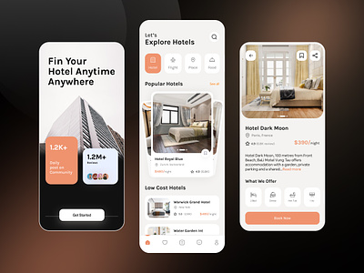 Hotel Booking App app booking app flight booking flight booking app hotel booking hotel booking app house booking app mobile app online booking app resort booking app travel app ui uiux ux