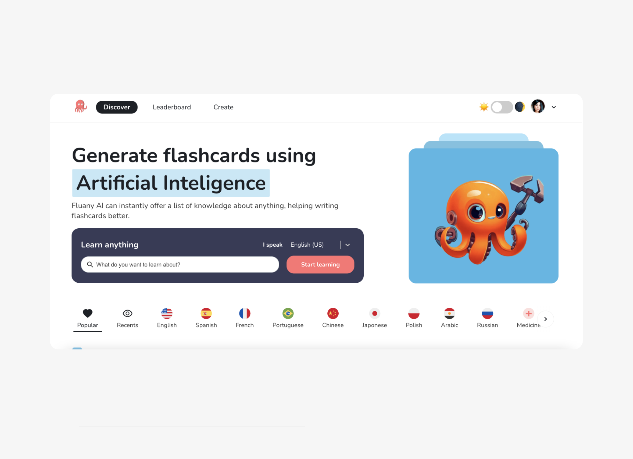 Fluany new interface AI ai design illustration ilustration ui user interface web