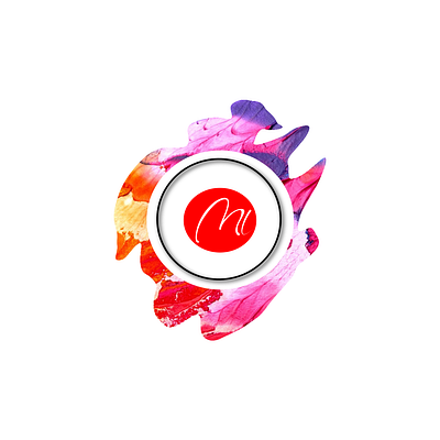 M+L logo colors design branding design flowers graphic design illustration logo vector