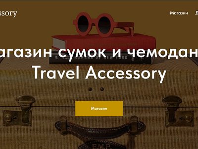 Travel Accessory website (tilda)