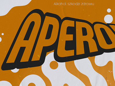 Aperol Poster design graphic design illustration poster typography vector