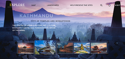 abode of the GODS figma kathmandu ui webdesign