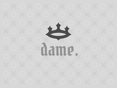 dame. 👑 branding color colors colour colours crown dame dribbble figma french graphic design king logo monochrome queen