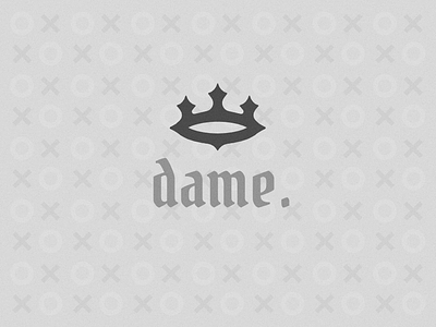 dame. 👑 branding color colors colour colours crown dame dribbble figma french graphic design king logo monochrome queen