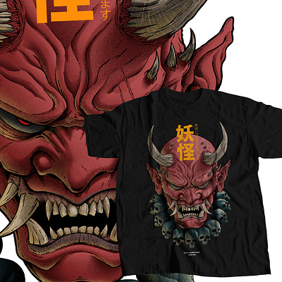 ONI T-SHIRT DESIGN adobe photoshop apparel art artist clothing graphic design illustration illustrations