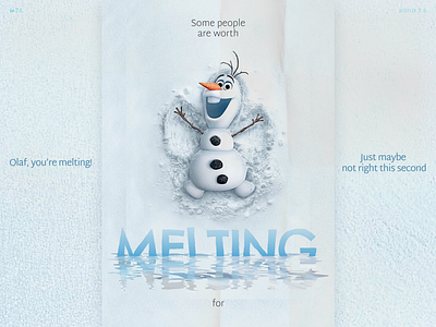 Frozen | Poster build design designdrug disney figma frozen illustration interface kids minimal mockup movie portrait poster realistic typography ui
