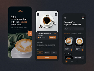 Coffee Store Mobile Application Design