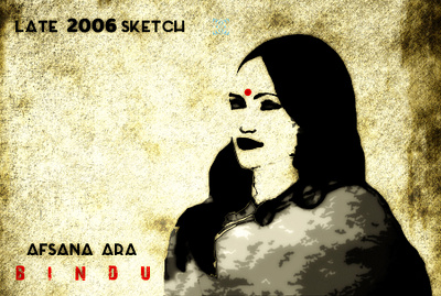 Portrait Practice_ Afsana Ara Bindu_2006 illustration