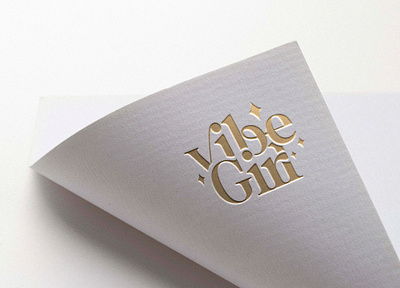 Vibe Girl Logo Design branding design graphic design illustration logo typography vector